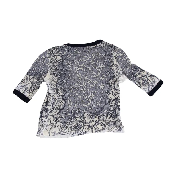 Jean Paul GAULTIER FEMME Botanical Print Drawstring Short-sleeved Cardigan K-171880_012