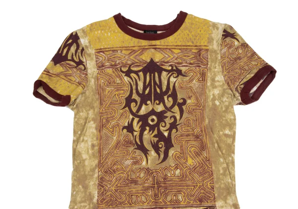 Jean Paul GAULTIER HOMME Tribal Print Short-Sleeve Ringer T-Shirt K-171881_002