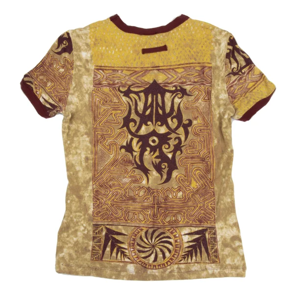 Jean Paul GAULTIER HOMME Tribal Print Short-Sleeve Ringer T-Shirt K-171881_010