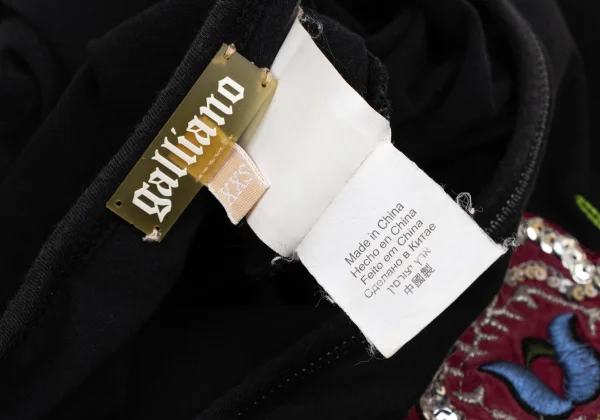 John Galliano Rose Patch Sequin Short-Sleeve T-Shirt K-171884_011