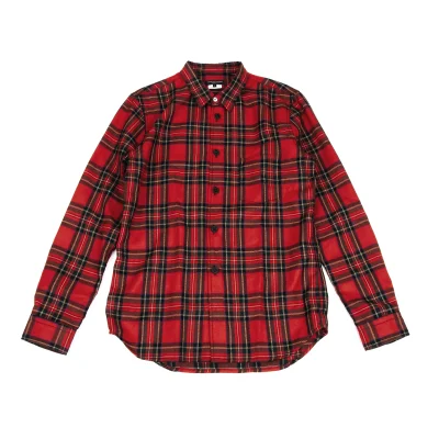 COMME des GARCONS HOMME PLUS Wool Checker Long Sleeve Shirt