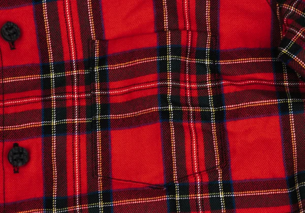COMME des GARCONS HOMME PLUS Wool Checker Long Sleeve Shirt K-171889_008