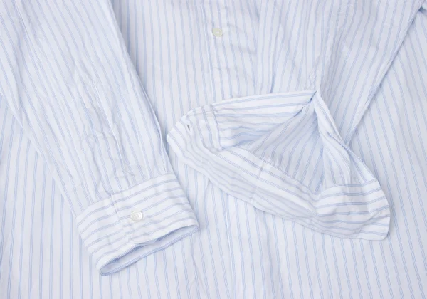 COMME des GARCONS HOMME PLUS Pigment Dyed Oval Logo Striped Shirt K-171891_007