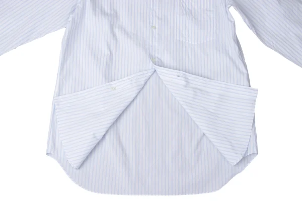 COMME des GARCONS HOMME PLUS Pigment Dyed Oval Logo Striped Shirt K-171891_011