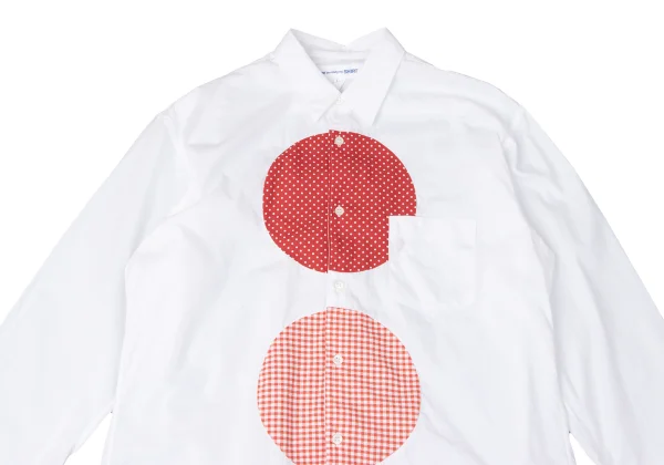 COMME des GARCONS SHIRT Circle Patch Long Sleeved Shirt K-171896_002