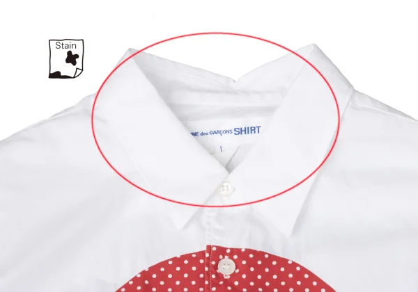 COMME des GARCONS SHIRT Circle Patch Long Sleeved Shirt K-171896_003