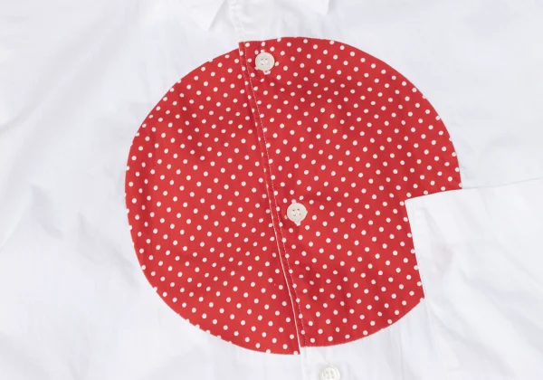 COMME des GARCONS SHIRT Circle Patch Long Sleeved Shirt K-171896_005