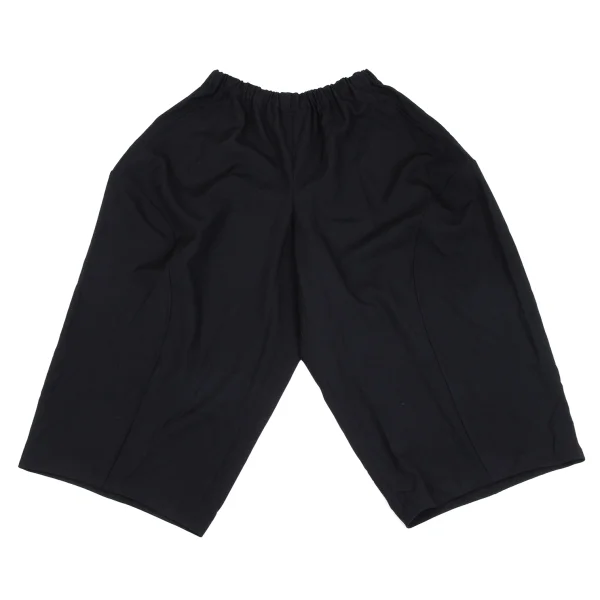 COMME des GARCONS Wool Gabardine Curve Switching Wide Pants Navy L K-171898_001