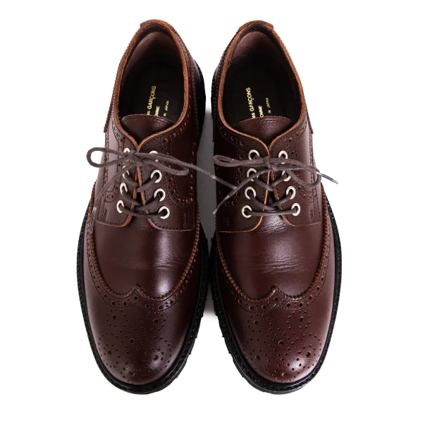 COMME des GARCONS HOMME Wing Tip Leather Shoes K-171901_002
