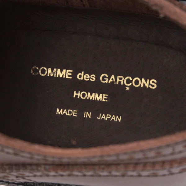 COMME des GARCONS HOMME Wing Tip Leather Shoes K-171901_014