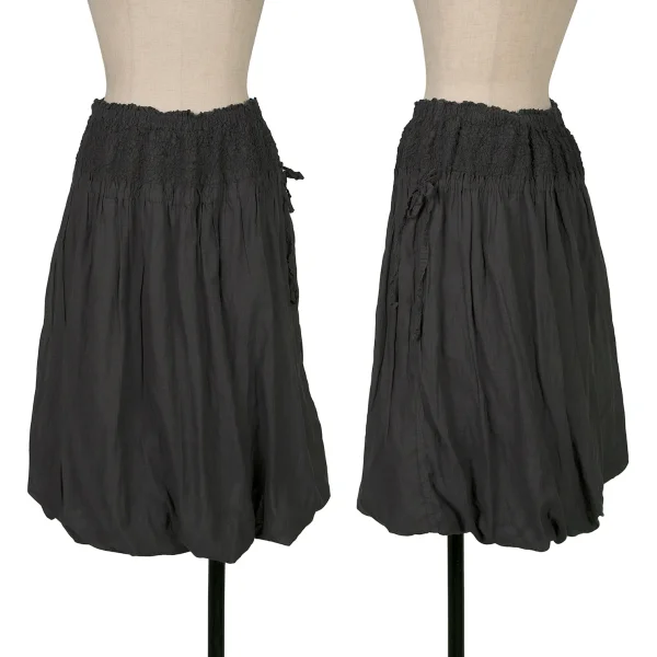 ISSEY MIYAKE me Cauliflower Switching Skirt Charcoal F K-171902_001