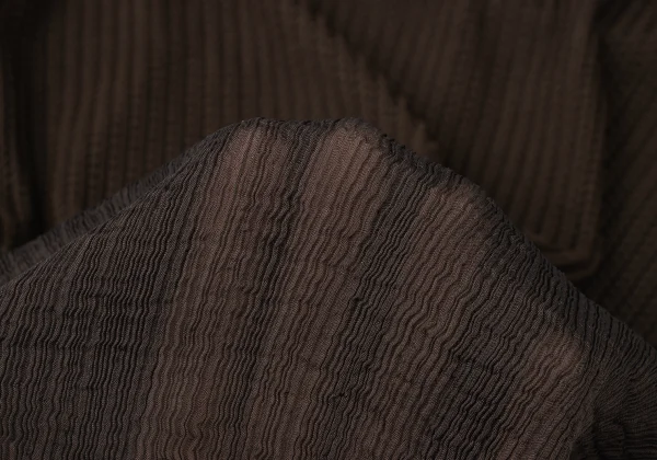 ISSEY MIYAKE me Low-gauge Knit Switching Crepe Pleats Sleeveless Dress K-171903_010
