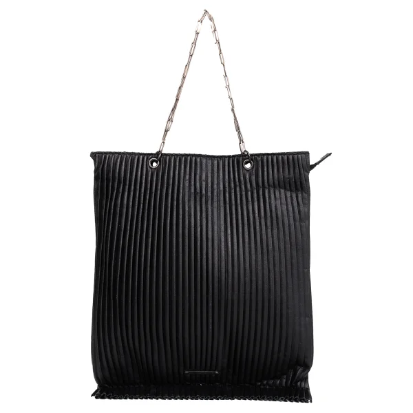 Jean Paul GAULTIER Pleated Leather Chain Handle Bag K-171906_002