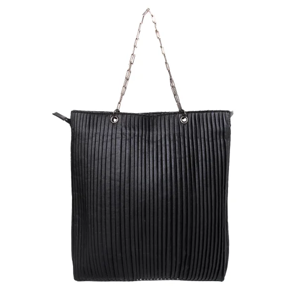 Jean Paul GAULTIER Pleated Leather Chain Handle Bag K-171906_004