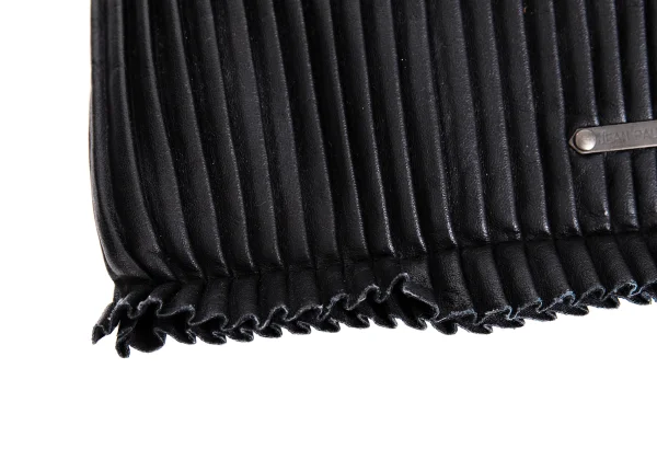 Jean Paul GAULTIER Pleated Leather Chain Handle Bag K-171906_006