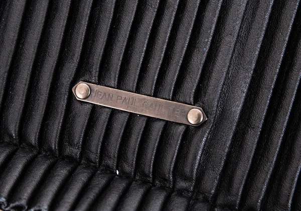 Jean Paul GAULTIER Pleated Leather Chain Handle Bag K-171906_008