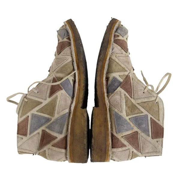 COMME des GARCONS HOMME PLUS Patchwork Suede Chukka Boots K-171908_010