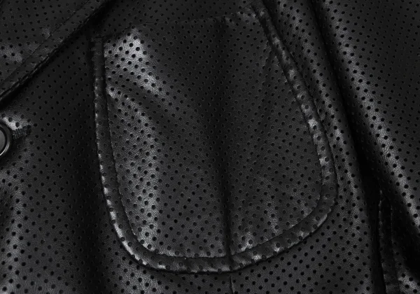 COMME des GARCONS SHIRT Faux Leather Perforated Jacket K-171911_004