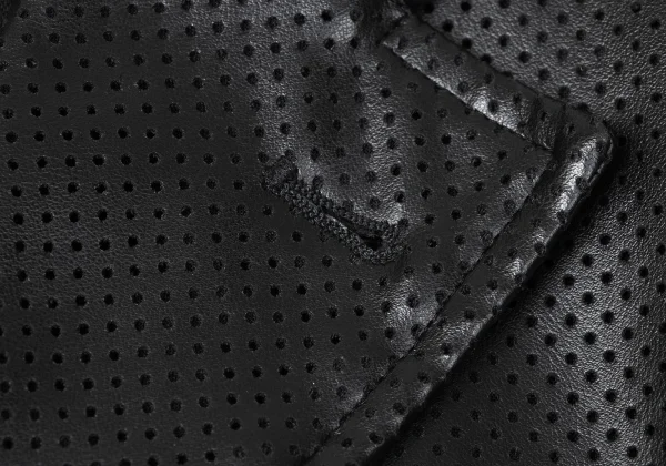 COMME des GARCONS SHIRT Faux Leather Perforated Jacket K-171911_005