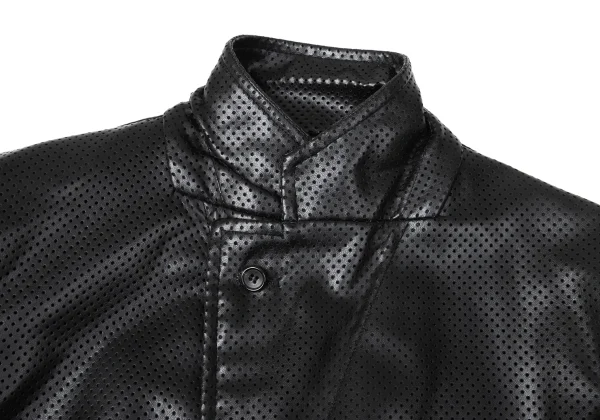 COMME des GARCONS SHIRT Faux Leather Perforated Jacket K-171911_006