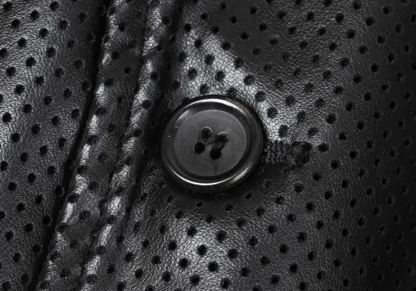 COMME des GARCONS SHIRT Faux Leather Perforated Jacket K-171911_007