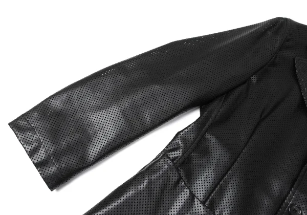 COMME des GARCONS SHIRT Faux Leather Perforated Jacket K-171911_008