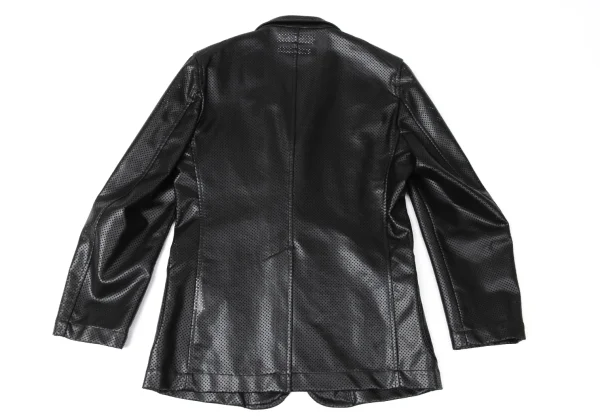COMME des GARCONS SHIRT Faux Leather Perforated Jacket K-171911_014