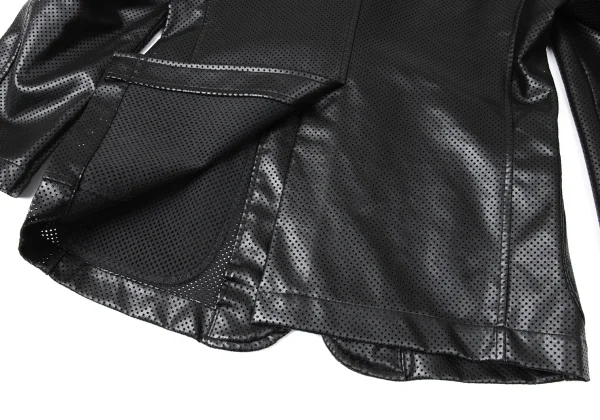 COMME des GARCONS SHIRT Faux Leather Perforated Jacket K-171911_015