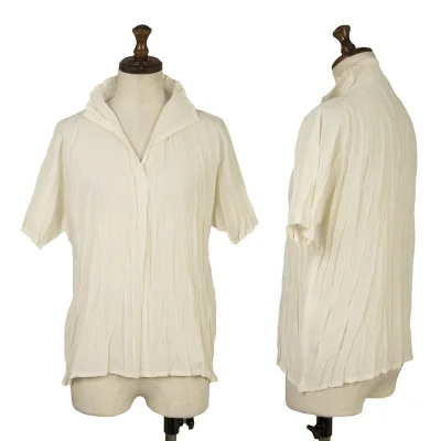 PLEATS PLEASE Wrinkle Pleated Skipper Shirt