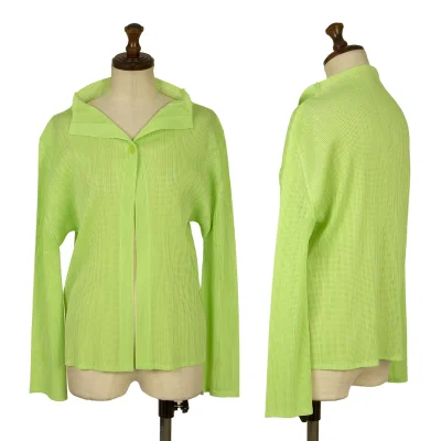 PLEATS PLEASE Mesh Pleats 1B Cardigan
