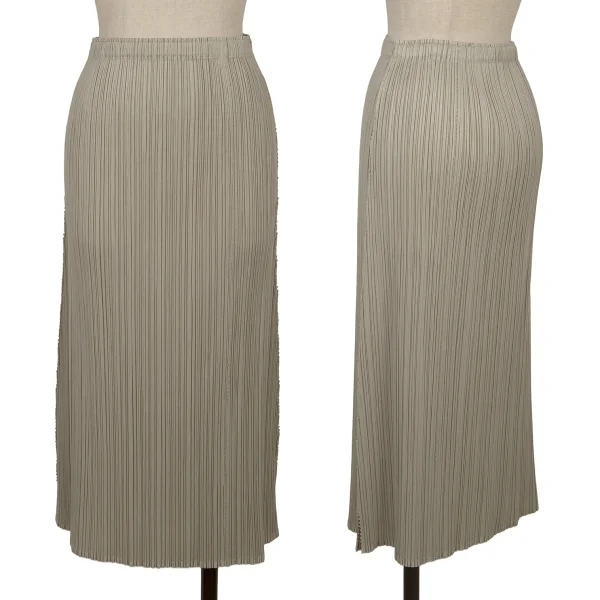 PLEATS PLEASE Cutting Design Pleats Skirt Grey 1 K-171915_001