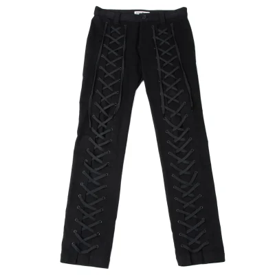 ISSEY MIYAKE Cotton Stretch Lace-up Skinny Pants