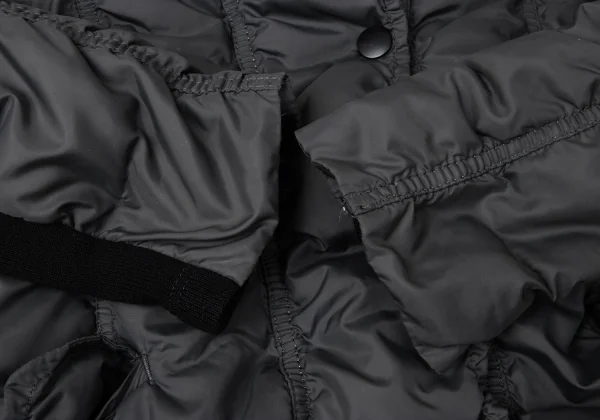 ISSEY MIYAKE Puckering Mixed-material Switching Down Jacket K-171922_007