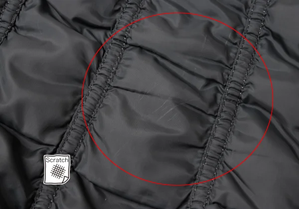 ISSEY MIYAKE Puckering Mixed-material Switching Down Jacket K-171922_014