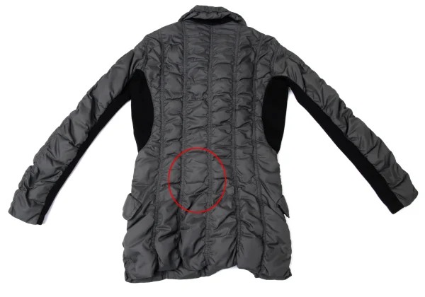 ISSEY MIYAKE Puckering Mixed-material Switching Down Jacket K-171922_015