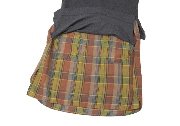 Y's Check Layered Sleeveless Dress K-171927_008