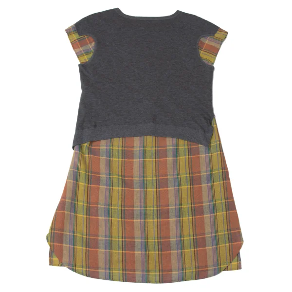 Y's Check Layered Sleeveless Dress K-171927_011