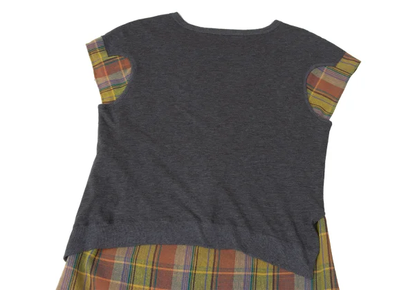 Y's Check Layered Sleeveless Dress K-171927_012