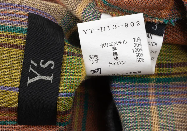 Y's Check Layered Sleeveless Dress K-171927_016