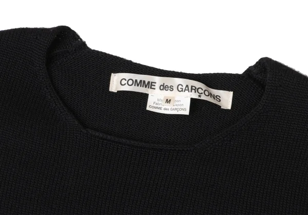 COMME des GARCONS Side Rubber Patch Long Knit Sweater K-171930_004