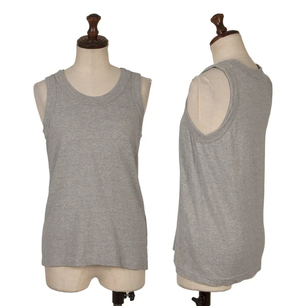 JUNYA WATANABE COMME des GARCONS Cotton Tank Top Grey XS-S K-171933_001