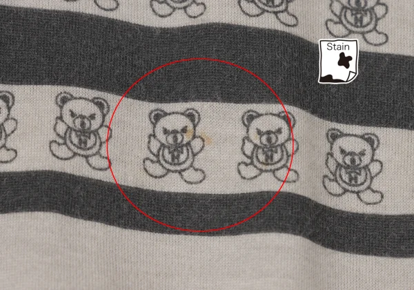 HYSTERIC GLAMOUR Bear Print Multi Striped Top K-171934_009