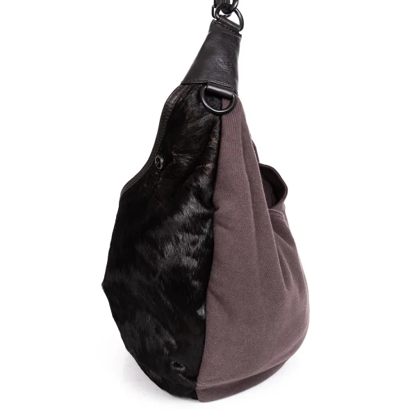 Y’s×MANDARINA Unborn Calf Switching Shoulder Bag K-171935_003