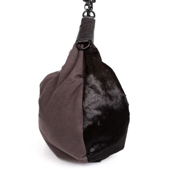 Y’s×MANDARINA Unborn Calf Switching Shoulder Bag K-171935_005