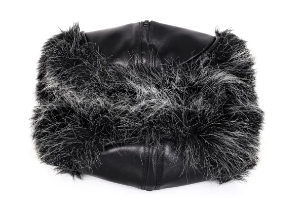 ISSEY MIYAKE Fur Switching Leather Hand Bag K-171936_005