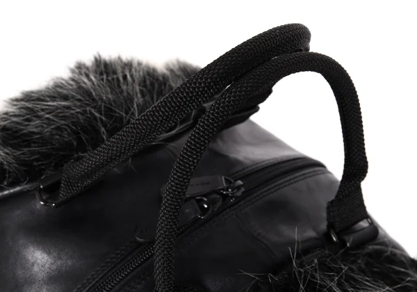ISSEY MIYAKE Fur Switching Leather Hand Bag K-171936_007
