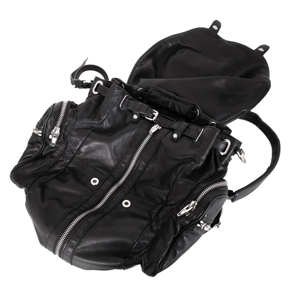 Alexander Wang Multi Zip Leather Backpack K-171939_012