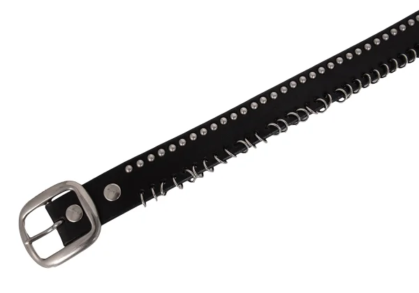 Yohji Yamamoto Studs Ring Leather Belt K-171940_003