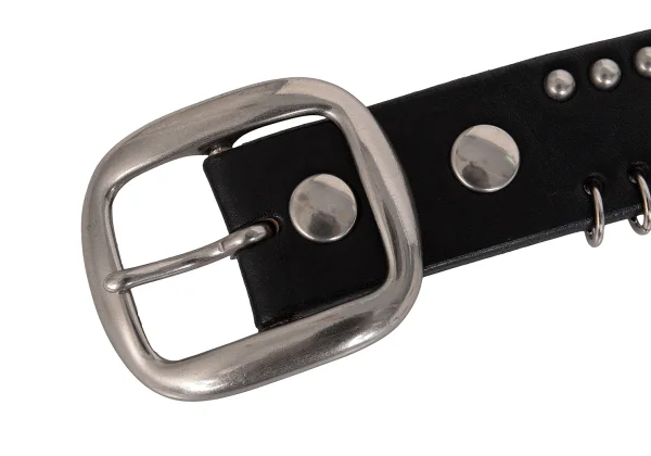 Yohji Yamamoto Studs Ring Leather Belt K-171940_004
