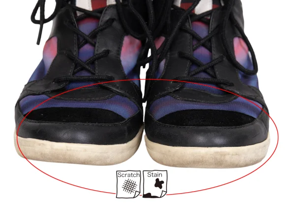 Y-3 Graphic Printed Leather Switching Sneakers K-171941_005